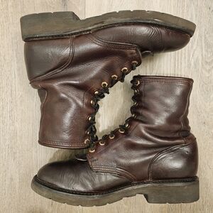 Double H Lacer Dark Brown Leather Boots